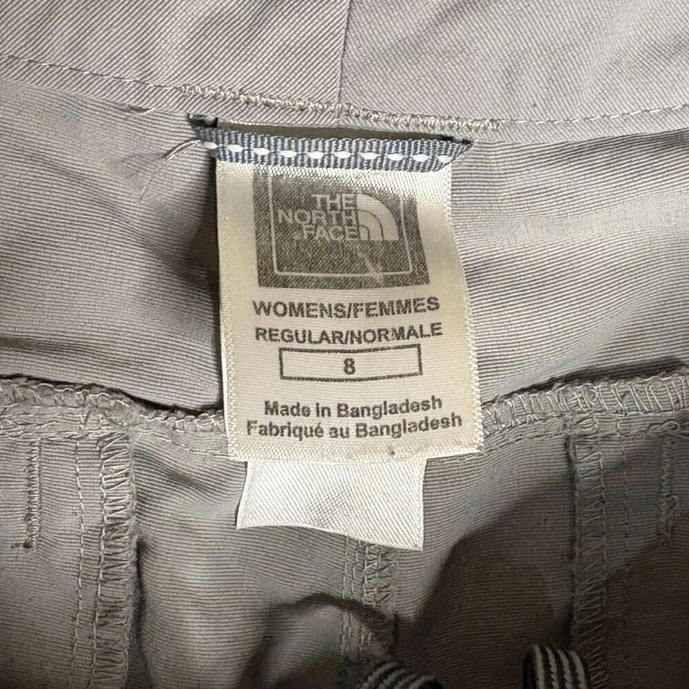 The North Face Gray Hiking Pants Zip off Shorts Size 8